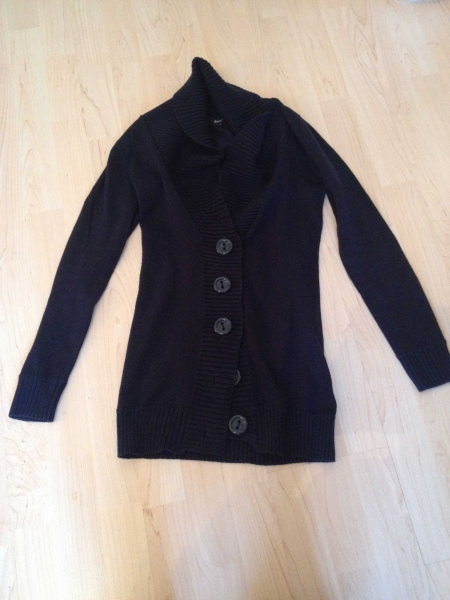 blaue Strickjacke, Größe S