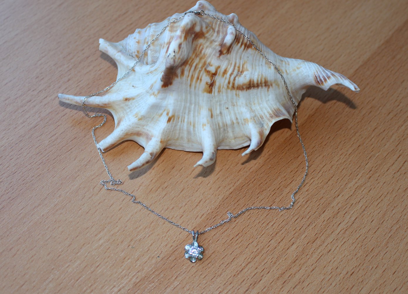 282. Silberkette mit Silberanhänger, Probe 925