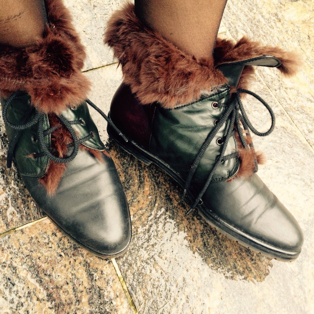 Exklusive Schwarz/Grün/Bordeuxrote Leder Schnürschuhe Stiefeletten 