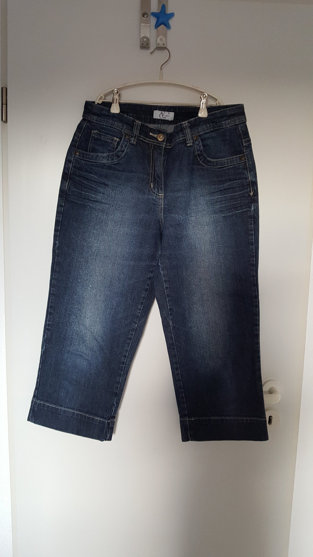457. Dreiviertel Jeans von Vivien Caron, Gr. 38
