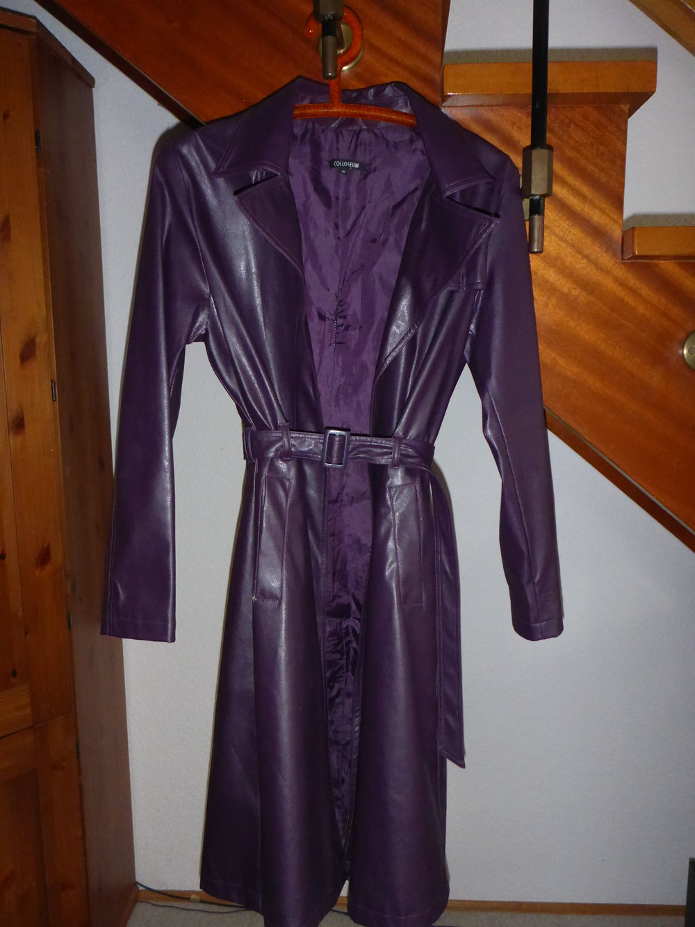 Lila ledermantel Clearance