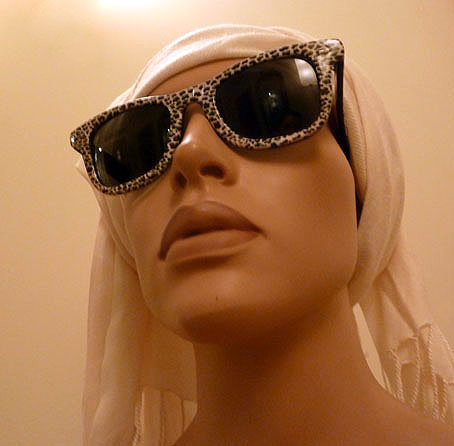 original 80er Jahre Sonnenbrille, super cool Tiger-chic, Leo Muster, Hippie