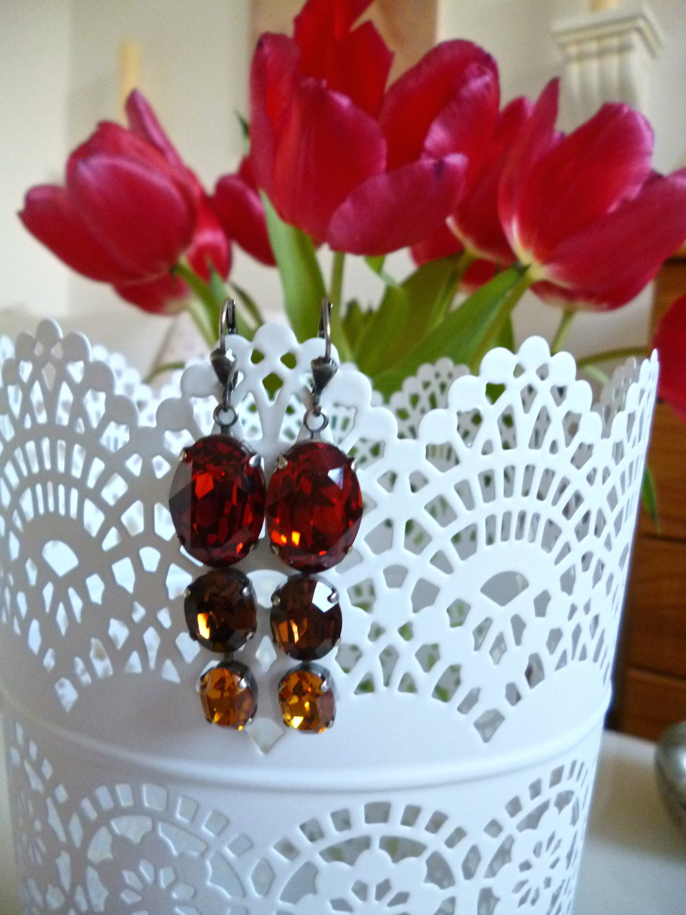 Ohrringe funkelnd elegant