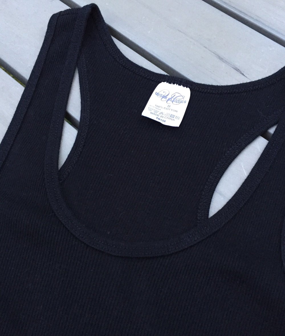 URBAN CLASSICS Rippshirt TANKTOP schwarz Gr. S