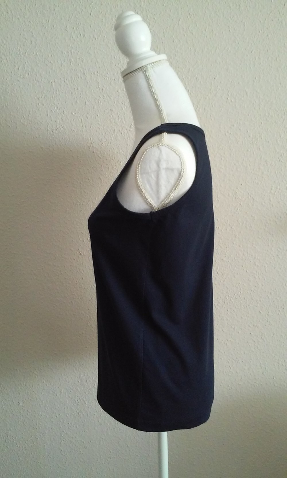 Neu! klassisches Trägershirt Tanktop Shirt Top dunkelblau