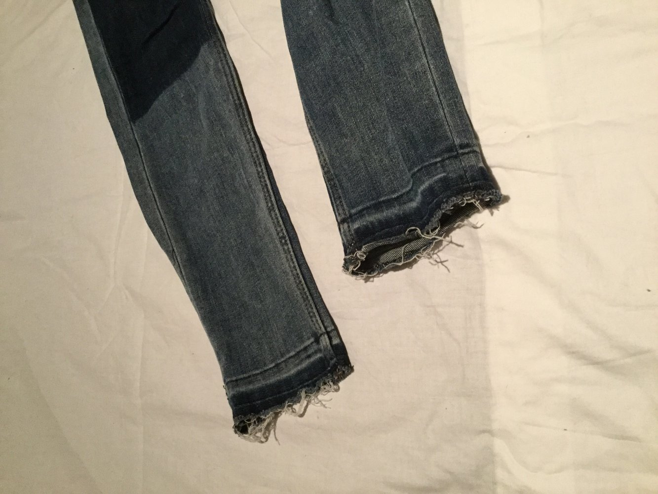 Jeans im Used-Look