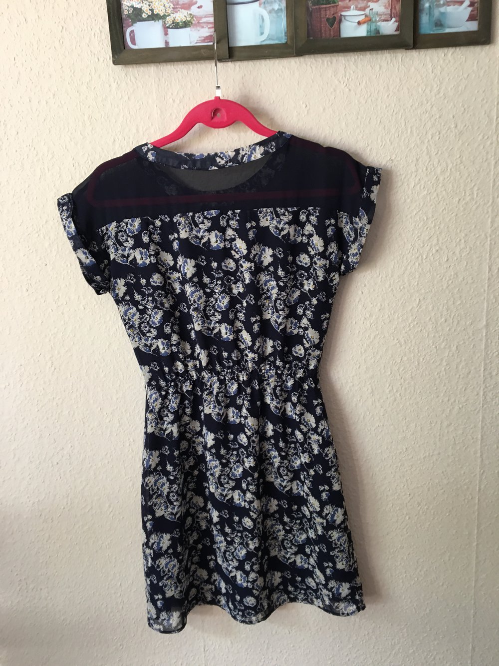 Zero Kleid Blumen blau 34