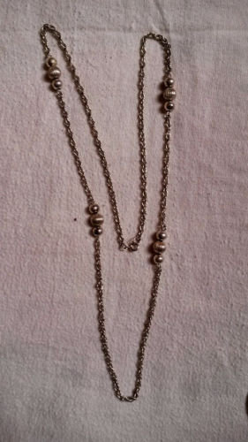 silberfarbene Kette modeschmuck