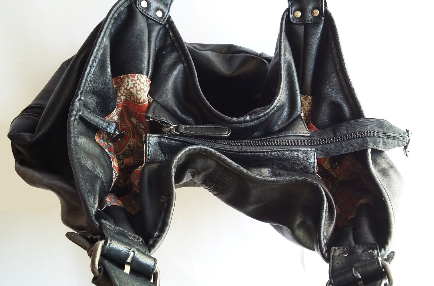 WIE NEU Tasche Handtasche schwarz Görtz groß geräumig Ledertasche