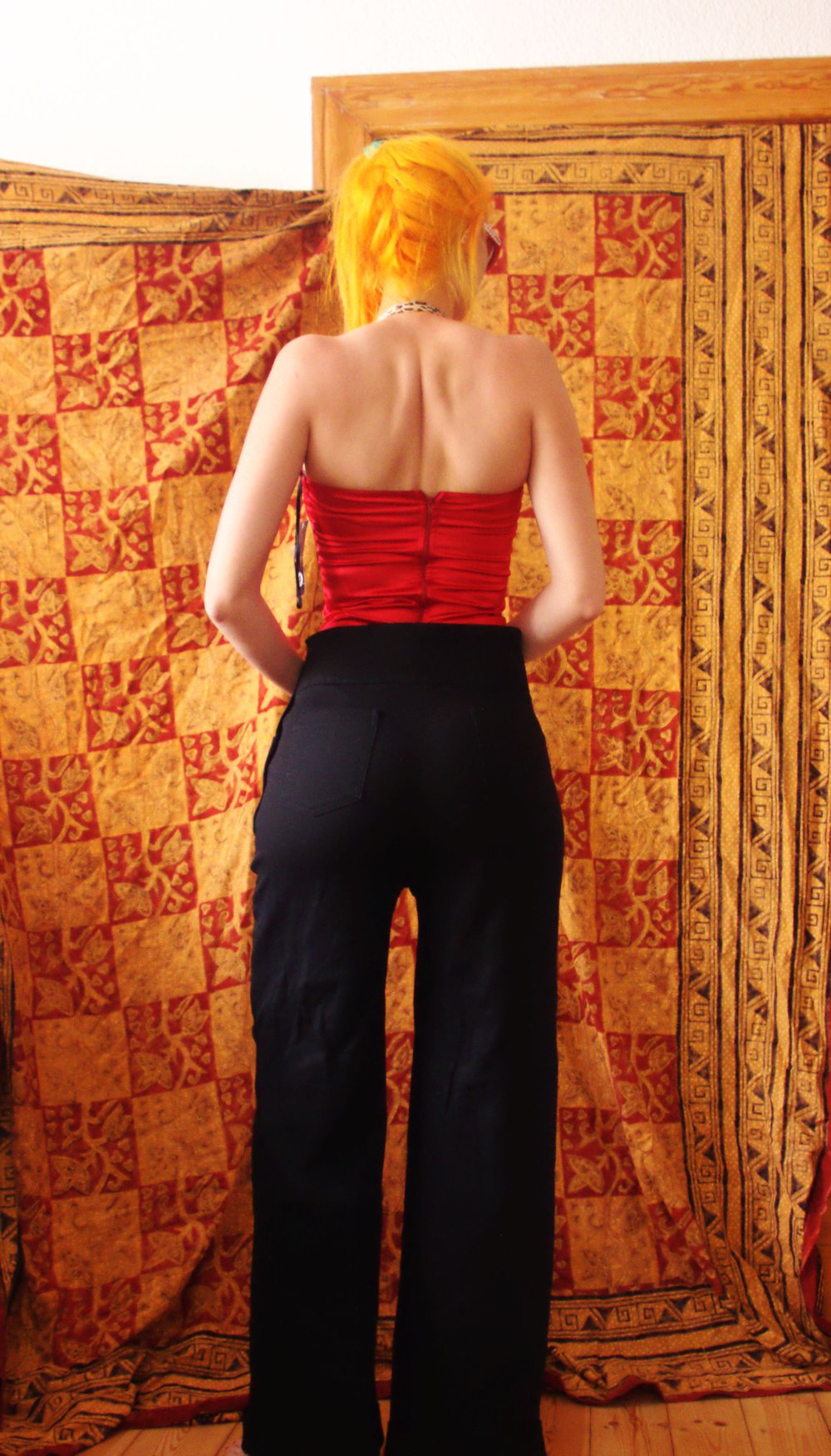 Shiny Corsagentop Rock Steady Gr. M 38 Leomuster Technopinup Festival retro vintage