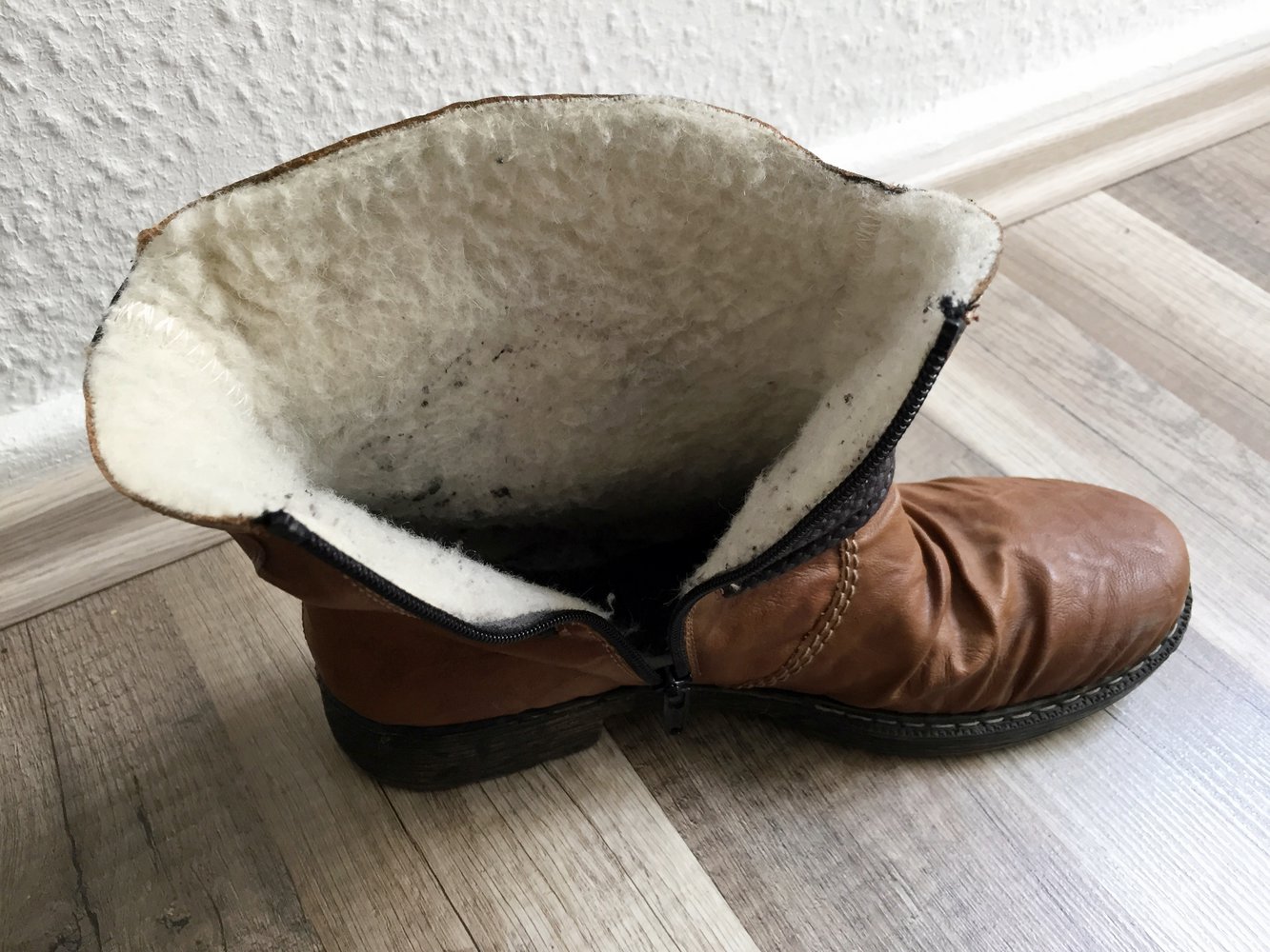 braune Winter Stiefeletten von Rieker