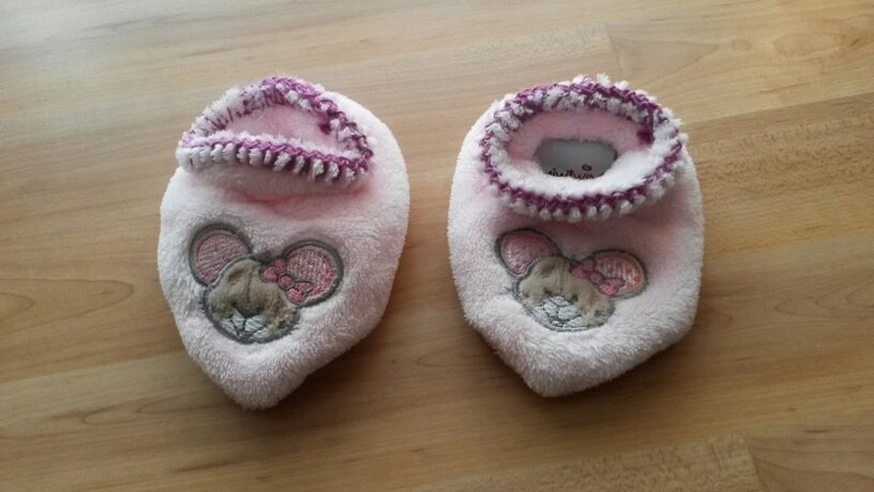 Warme weiche Nicki Puschen ca. 13 cm lang