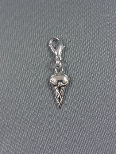 Eis Eiscreme Anhänger Bettelarmband Kette Charm NEU versilbert süß