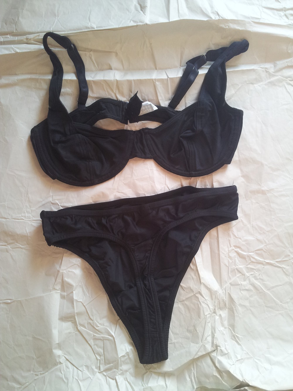 Jean Marie schwarz , Set BH 80B Tanga M oder L