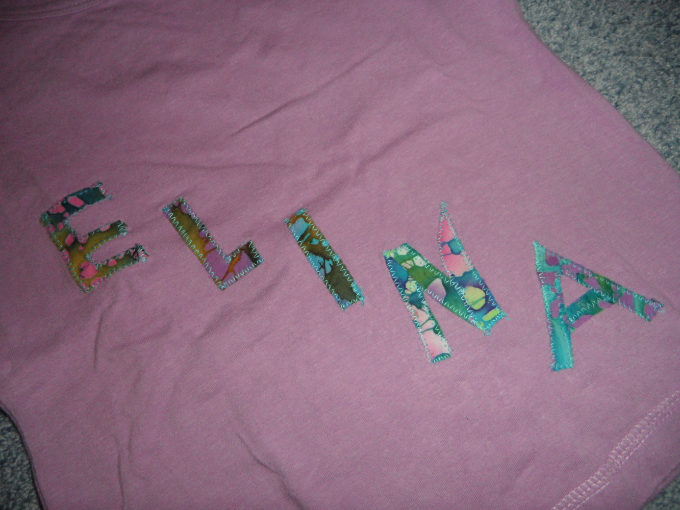 Staccato Langarmshirt gepimpt Name ELINA