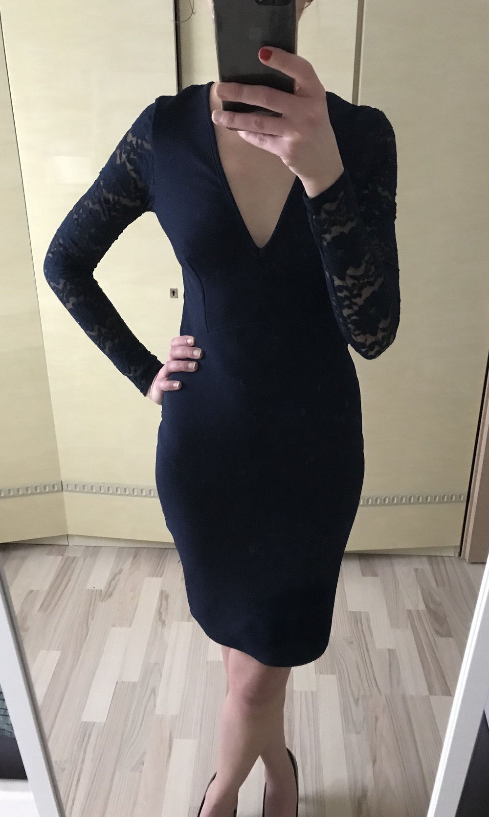 Kleid gr.36 marineblau 