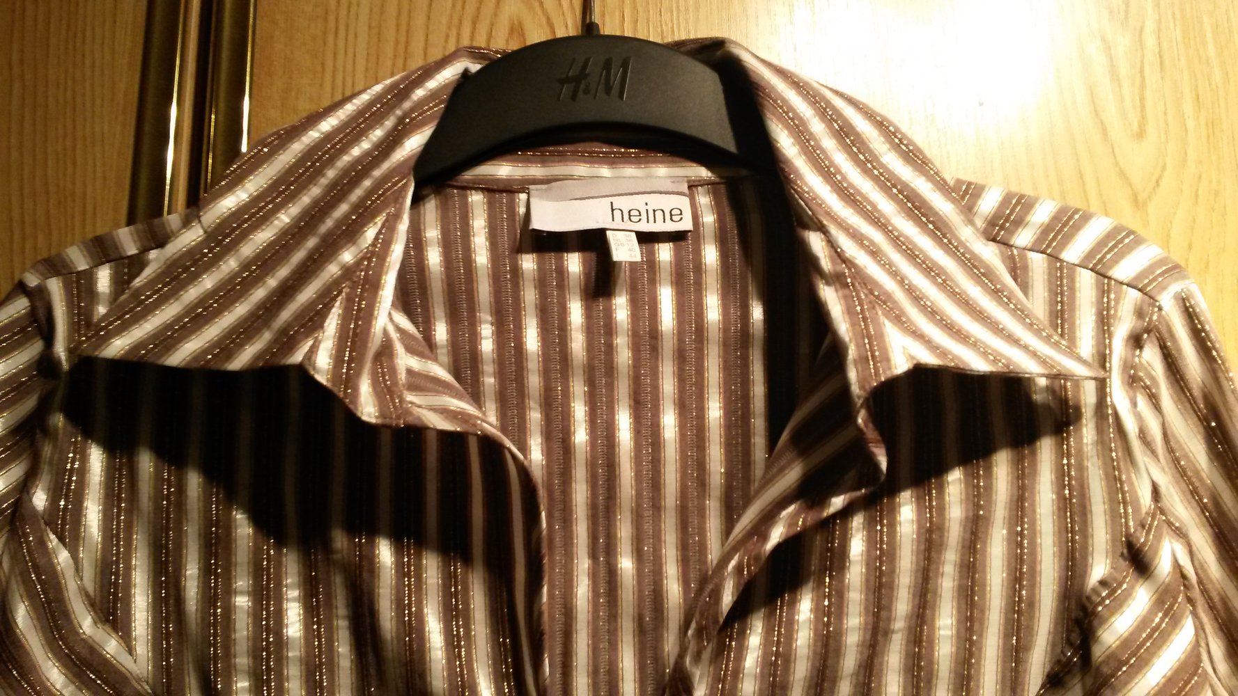 38. Bluse von Heine, Gr. 38, braun