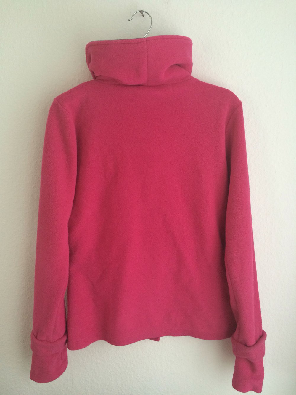 Fleecejacke mit hohem Kragen