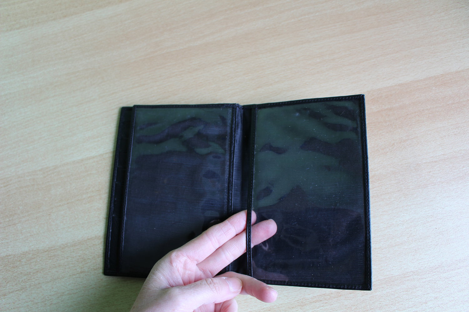 247. Visitenkarten- /Kreditkartenetui /Dokumentenmappe aus Leder, Gr. 11x16