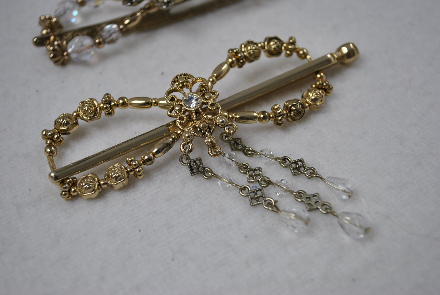 Flexi 8 M haarschonende Spange aus der USA gold Haarschmuck Haarspange