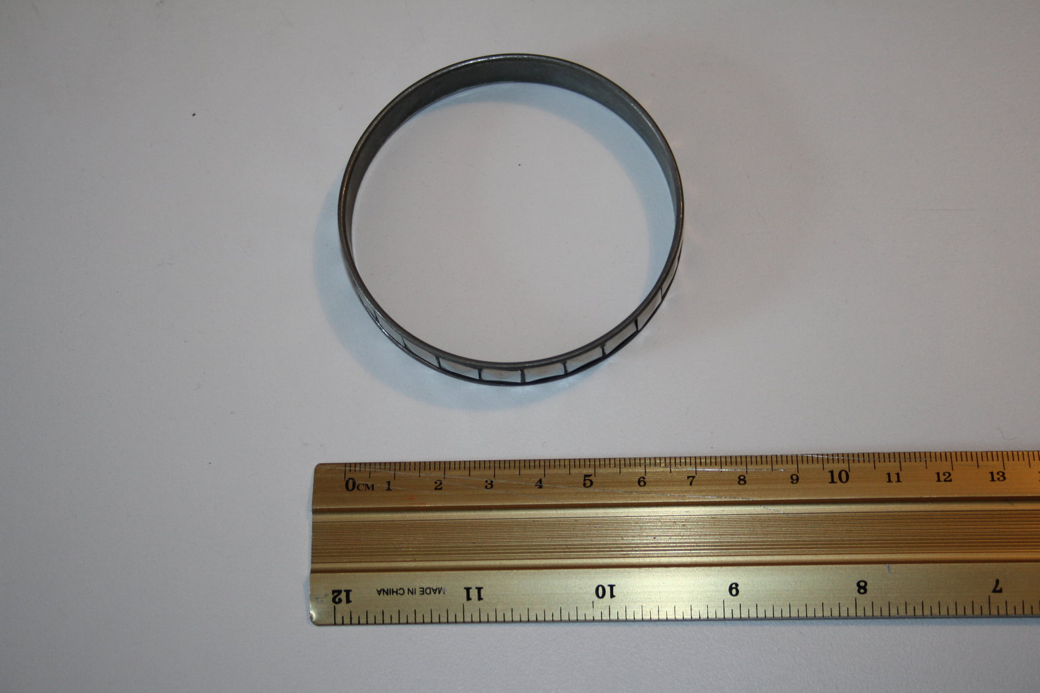 Armreif silber schwar Metal Rock