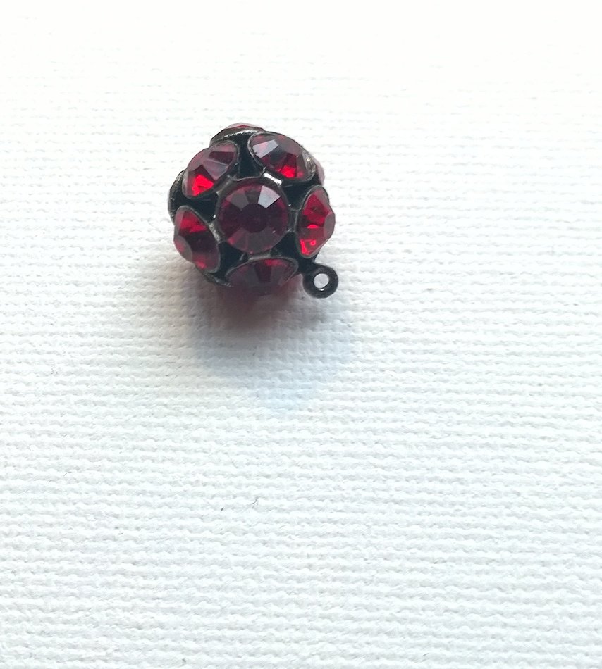 Anhänger Kettenanhänger rot strass Modeschmuck