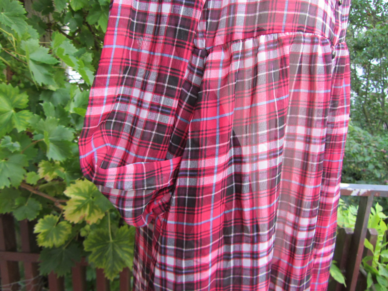 Karierte Tunika Bluse / Kleid von H&M