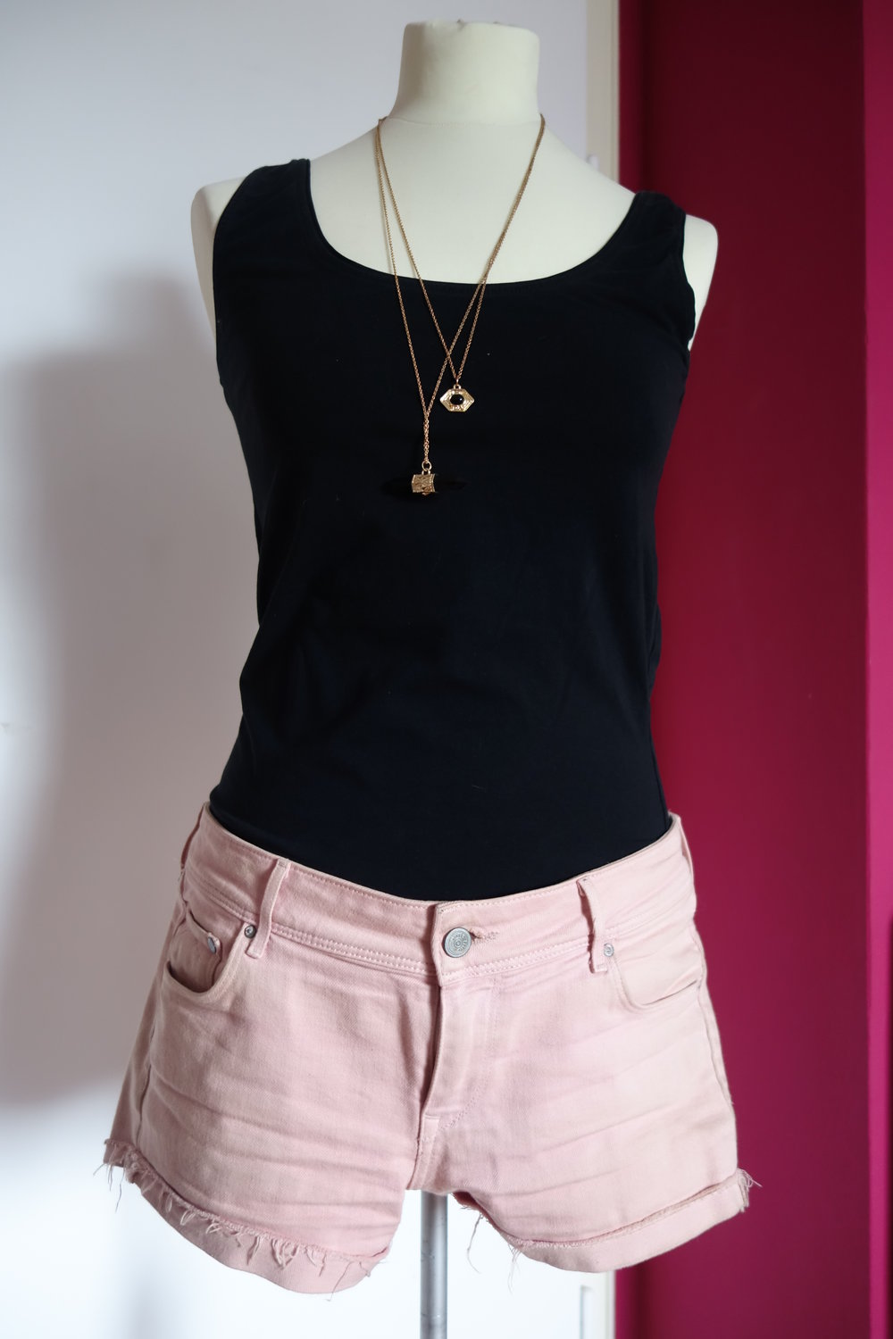 Coole Jeansshorts in Rosa