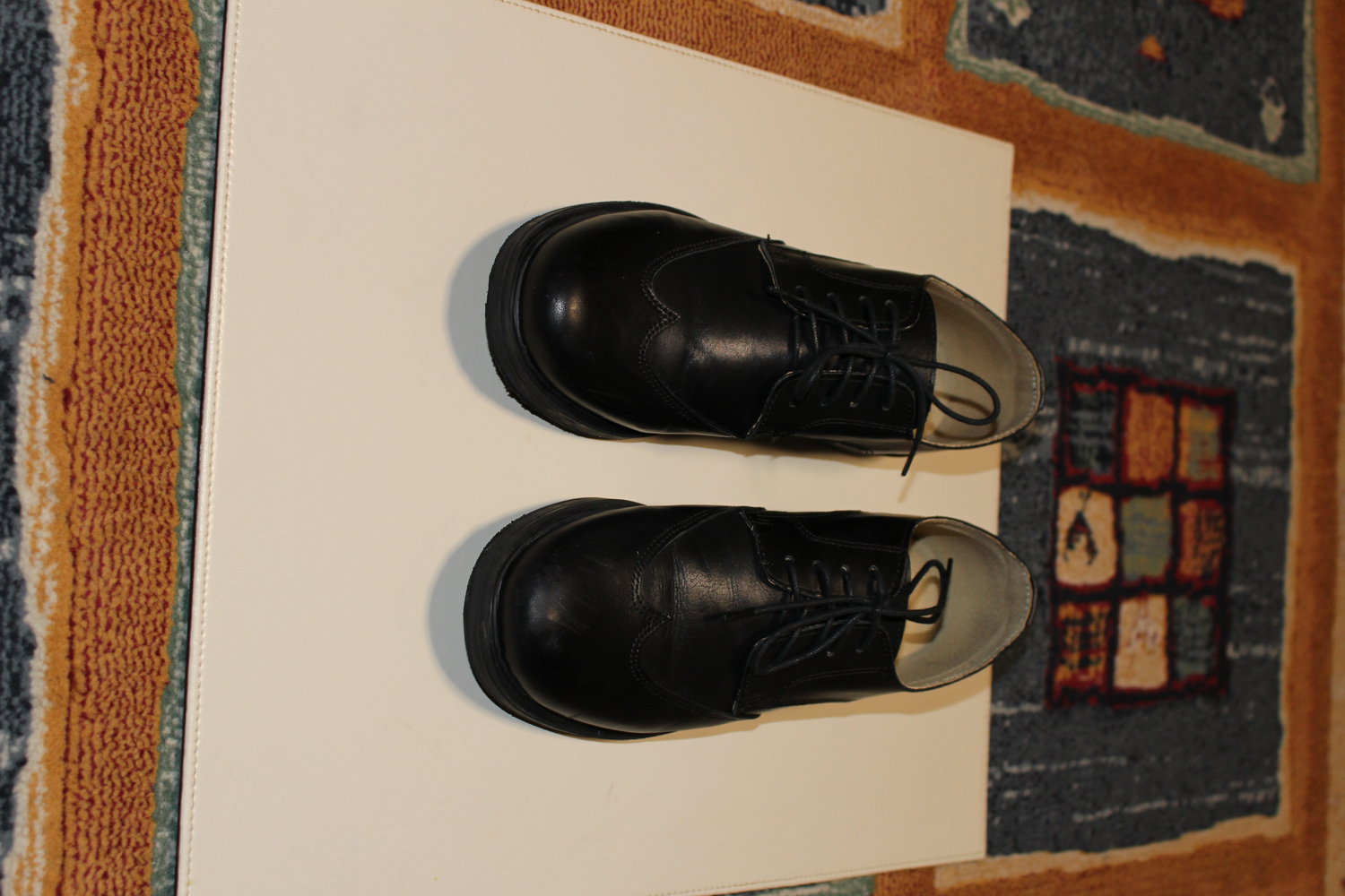 160. Festliche schwarze Lederschuhe von Friboo, Gr. 38