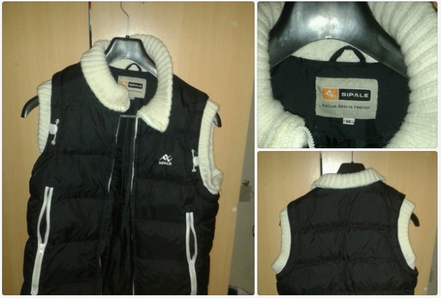 Schwarze weste winter Herbst