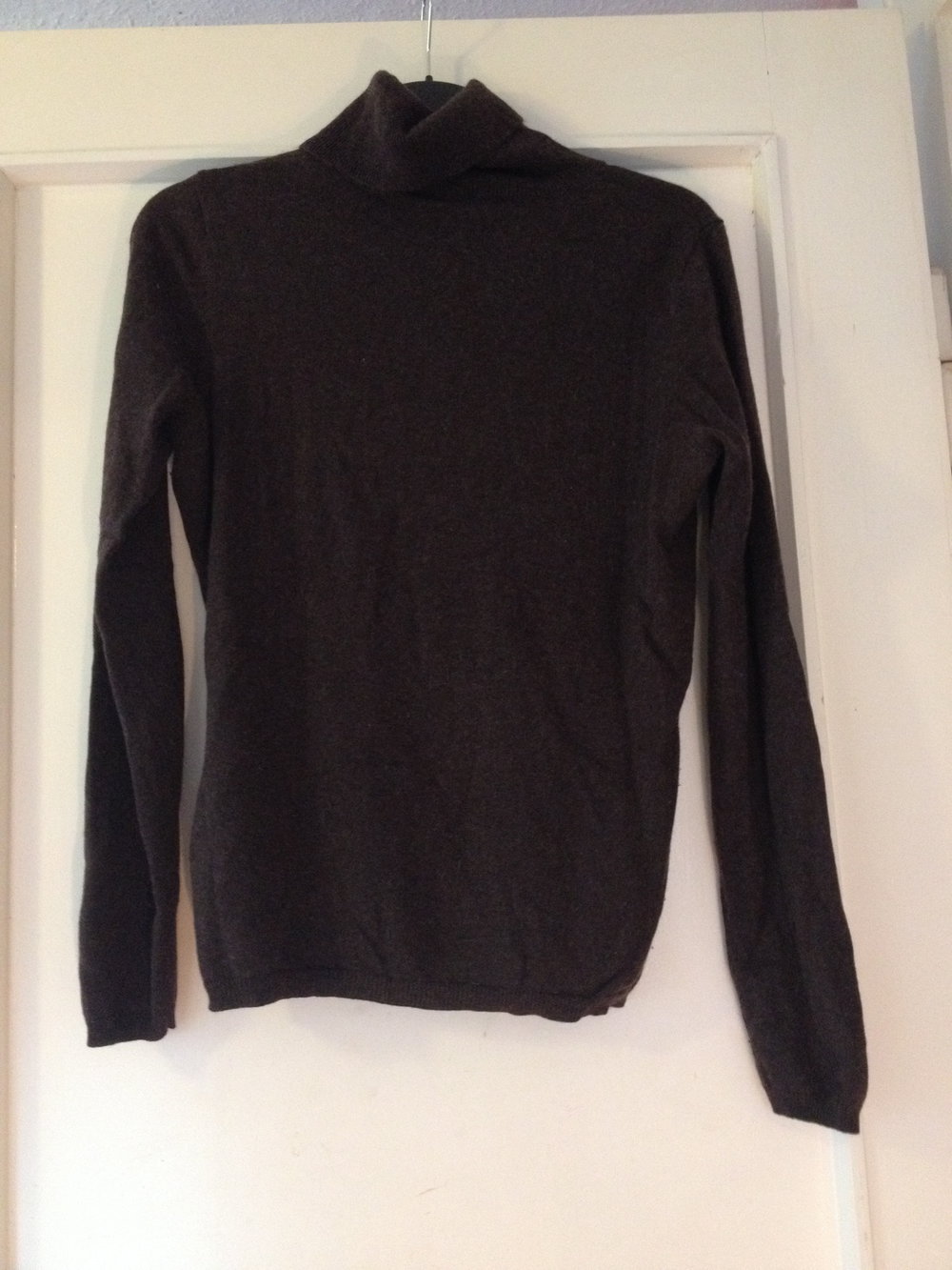 Pullover aus Cashmere/Kaschmir und Seide (Dunkelbraun)