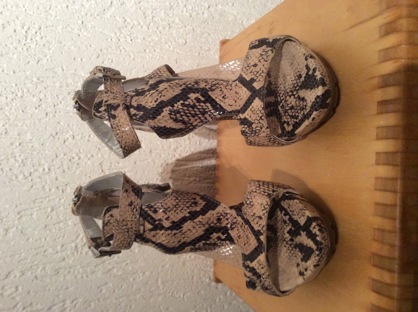 Café Noir Pumps Slingpumps Größe 38 Schlangenmuster schlangenoptik 