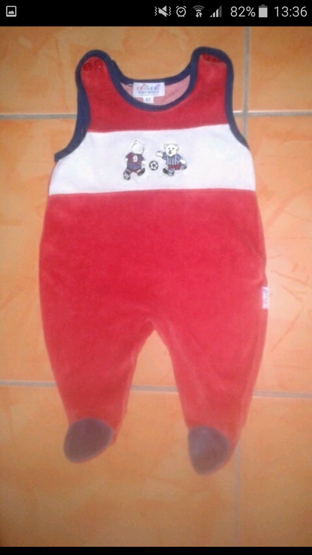 Strampler, nicki, mit Füßen, Gr. 62