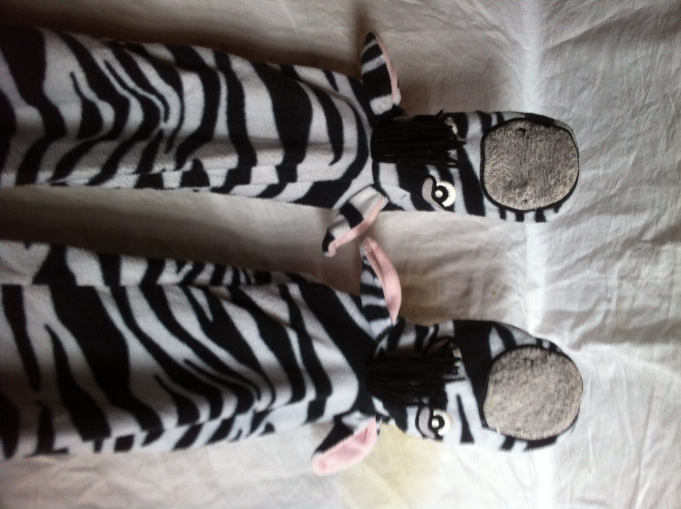 Onesie kuschelig zebramuster flauschig weich gemütlich Overall Einteiler Hausanzug Pyjama