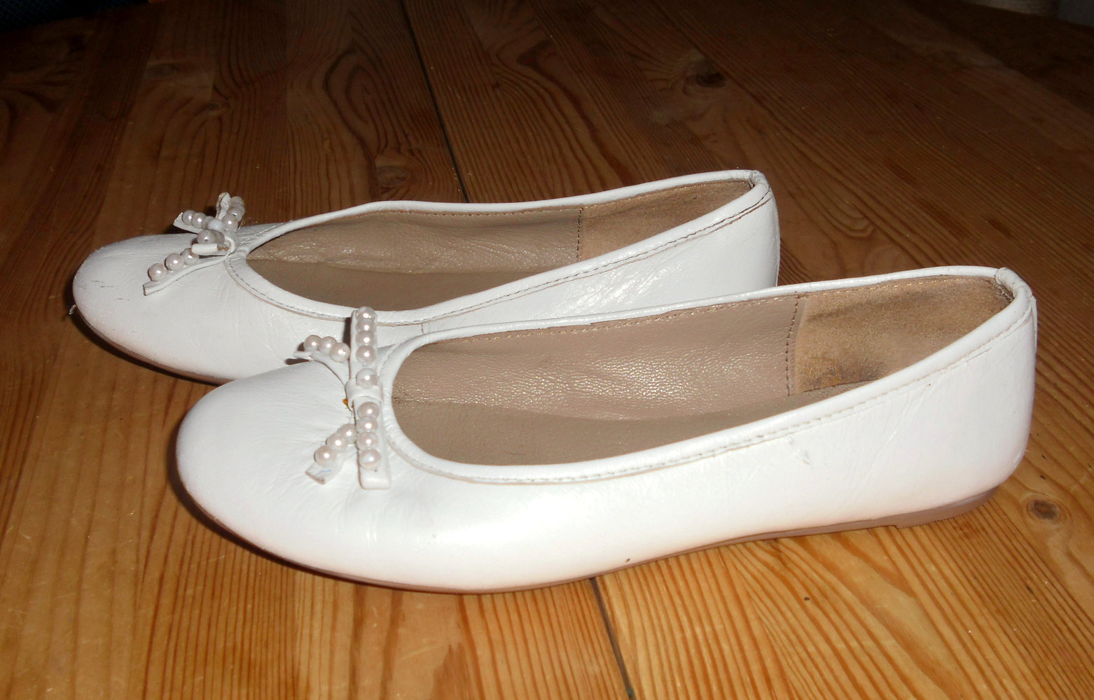 Gioseppo-weiße echt Leder Ballerina Gr.38  