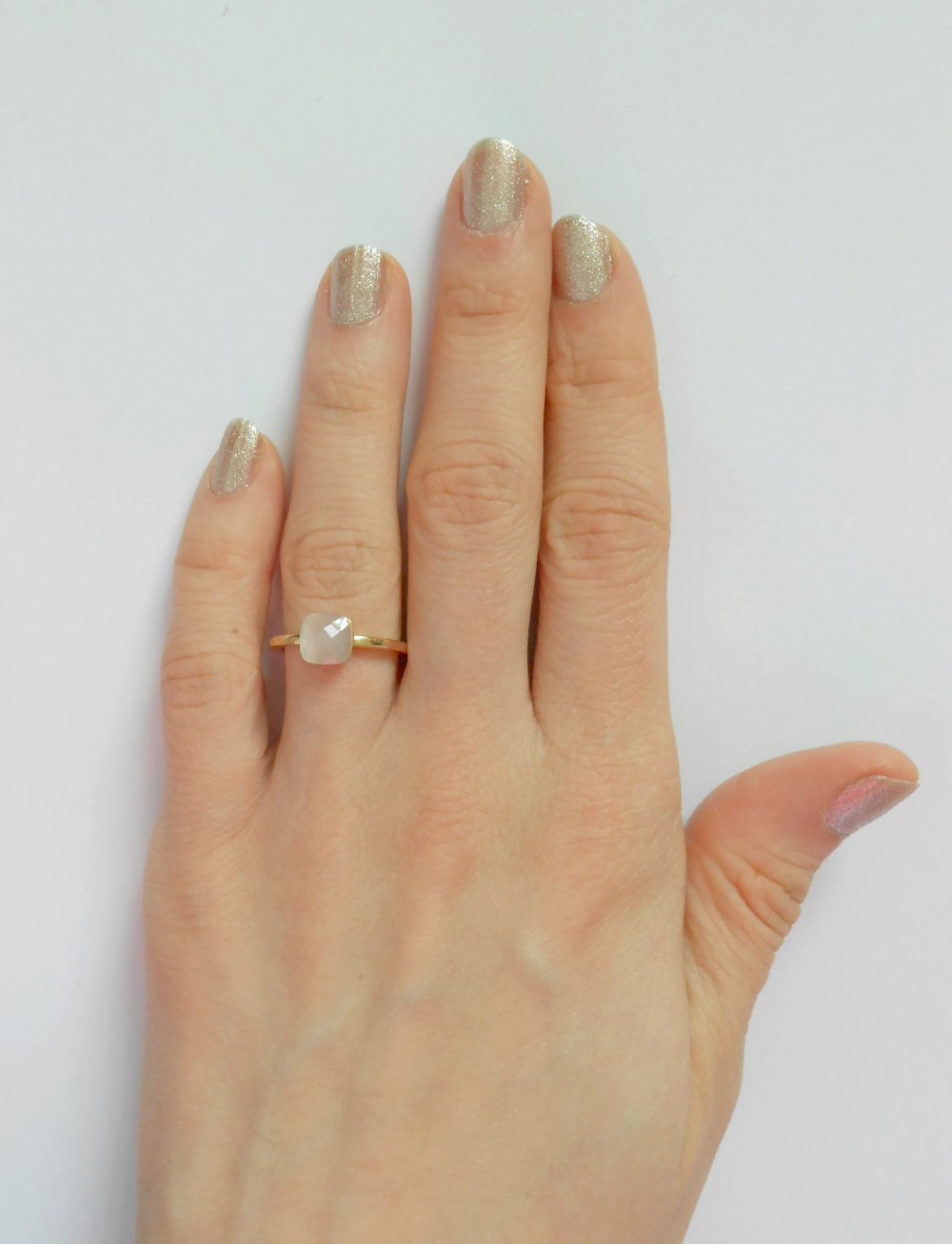 Ring Esprit rotgold rose gold Stein