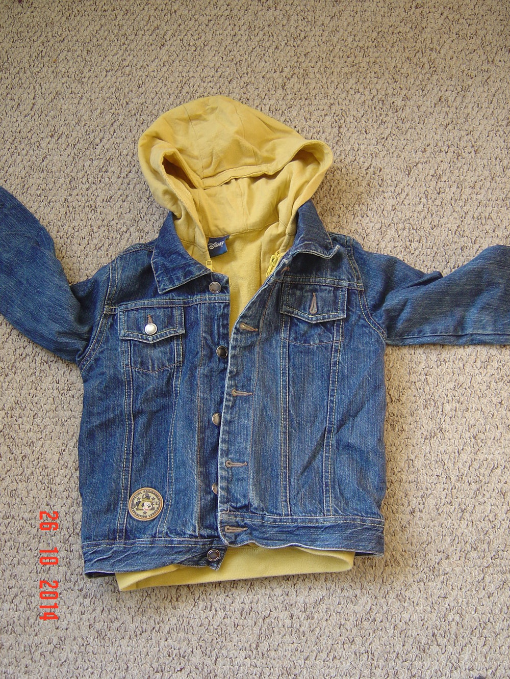 Jeansjacke mit herausnehmbarer Sweatweste
