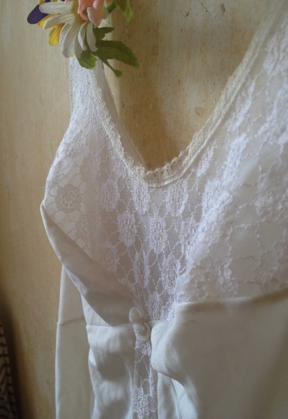 Sexy, retro Negligé Top mit Spitze, echt vintage!!!