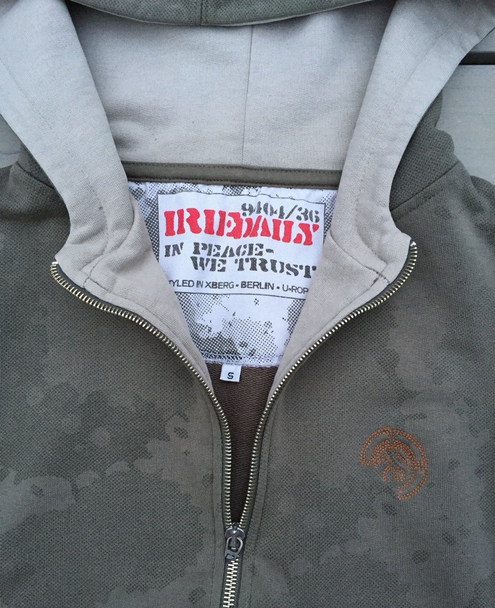 IRIEDAILY Irie Daily SWEATJACKE Hoodie KHAKI Gr. S