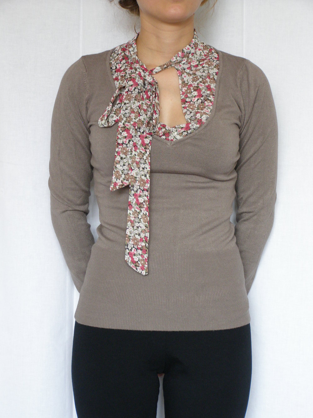 Shirt, Pullover mit Blumenprint oben