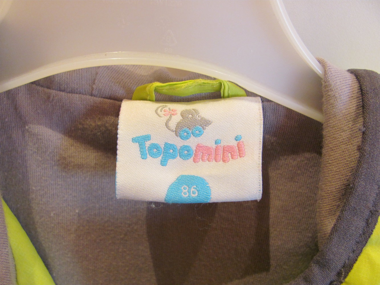 Regenjacke Topomini Größe 86