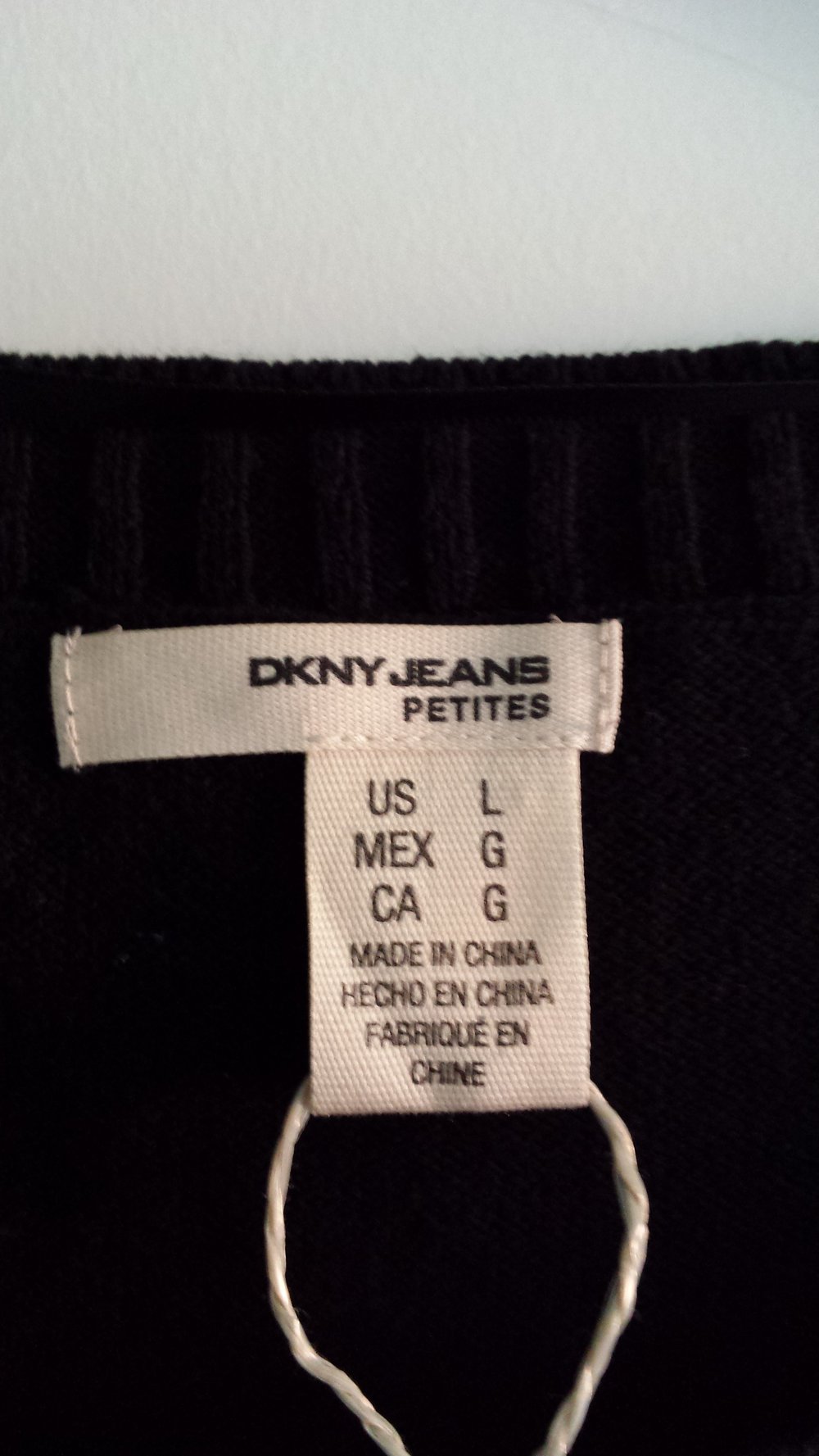 Pullover kurzärmlig tansparent DKNY Gr.L