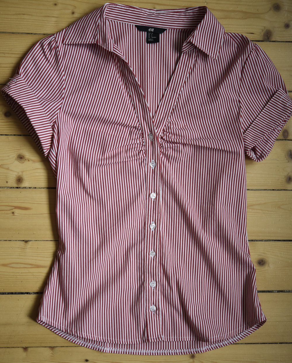 Rot-Weiß-Gestreifte Bluse