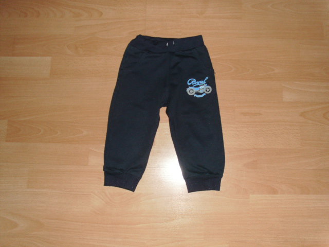 Jogginghose von J&B, dunkelblau mit Motiv, Gr. 80/86 REDUZIERT