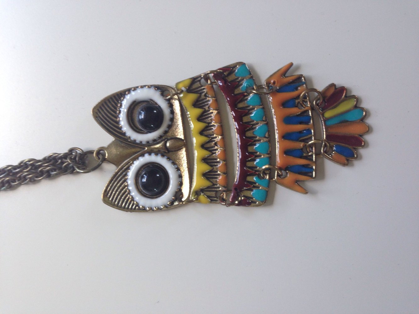 Bunte Eulenkette