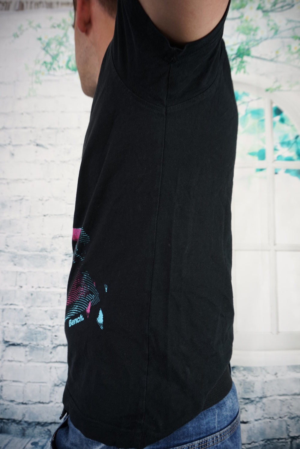 Bench T-shirt  DJ Babyblau Pink  