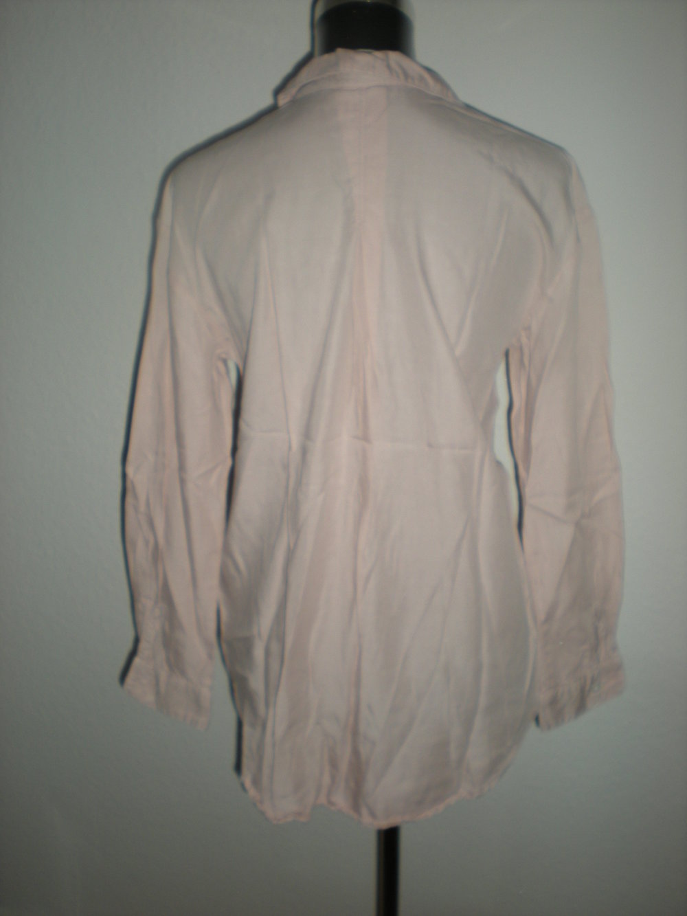 H&M Vokuhila Bluse Hemd Hemdbluse Blusenhemd Gr. S 38 blasses Altrosa