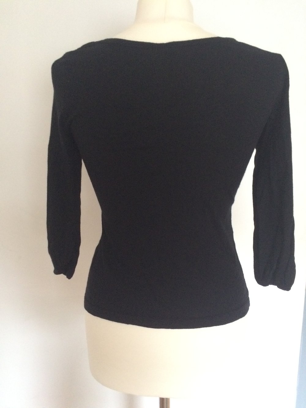 Oberteil/Bluse schwarz mit Abnäher