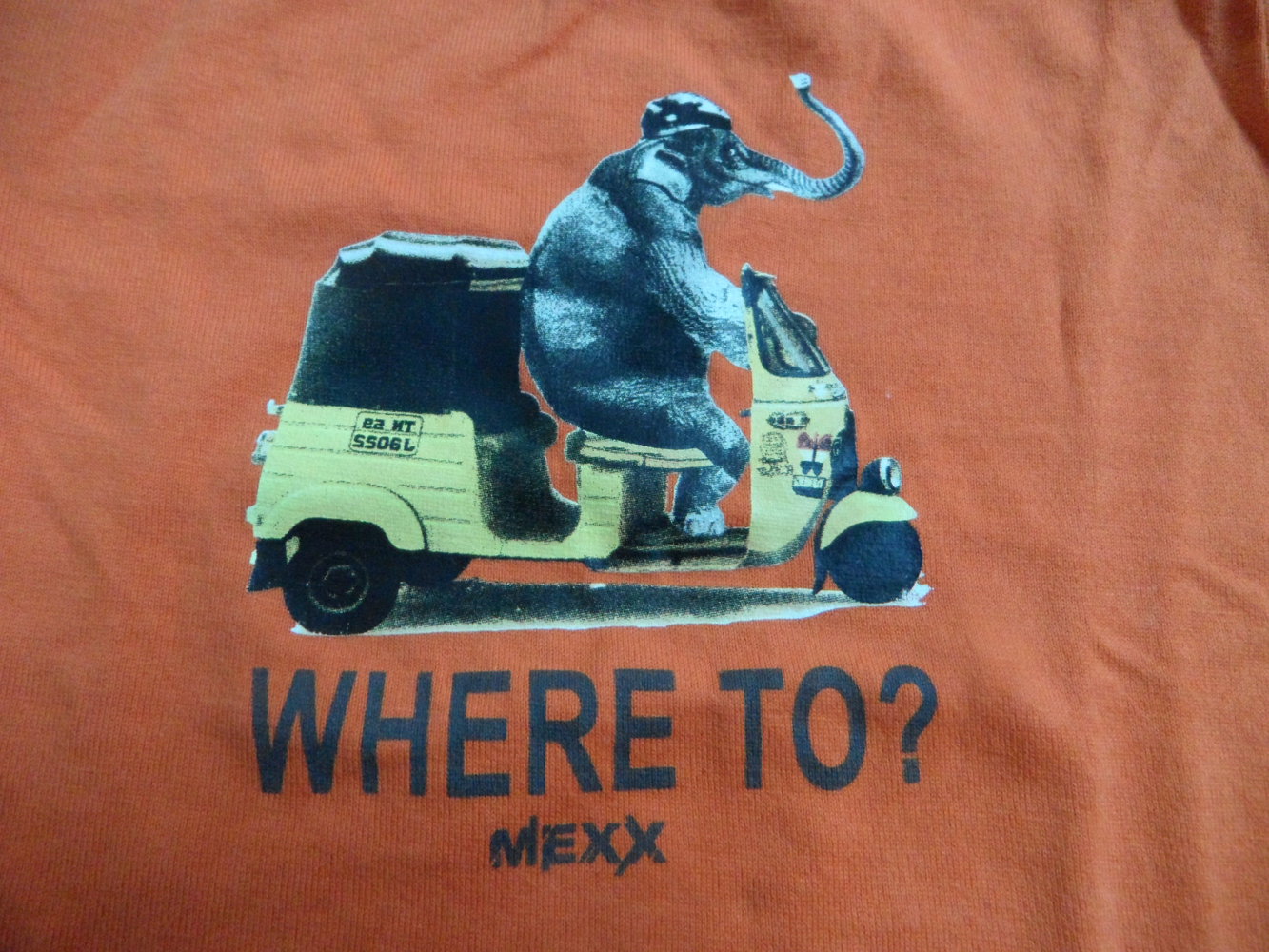 Mexx cooles witziges Langarmshirt mit Elefant auf Roller