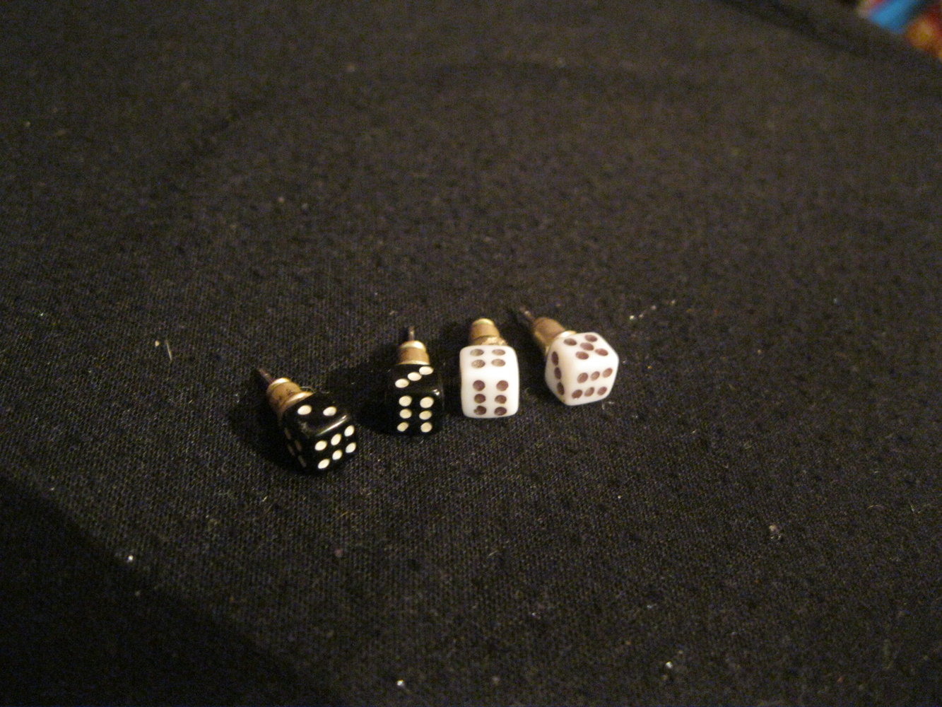 Würfel Ohrringe 2 Paar